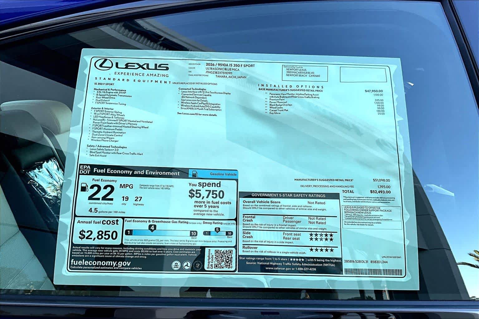 New 2026 Lexus IS 350 F Sport RWD image 22