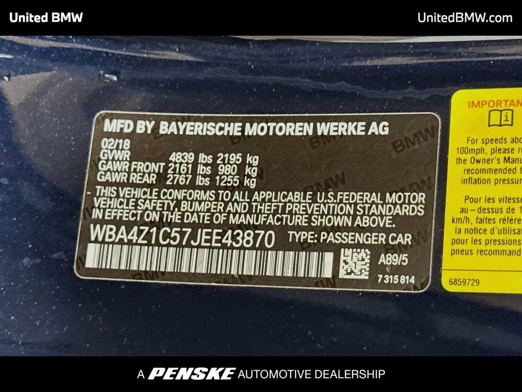 Used 2018 BMW 430i Convertible image 14