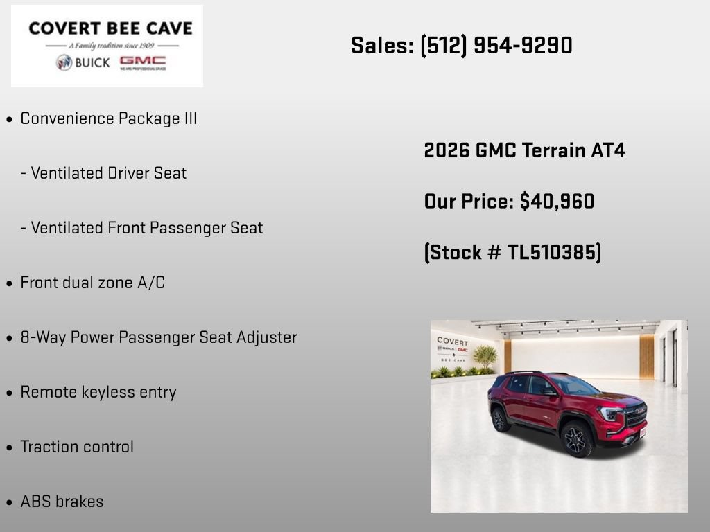 New 2026 GMC Terrain AT4 w/ Convenience Package III AWD/4WD image 19