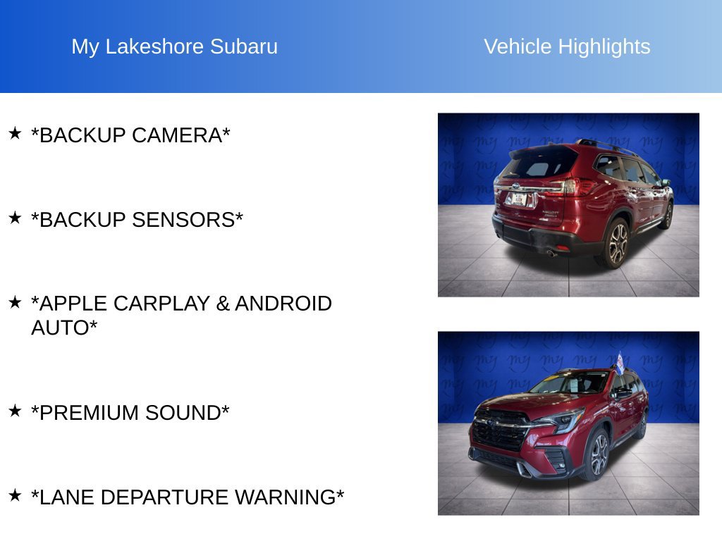 Certified 2025 Subaru Ascent Touring AWD/4WD image 7