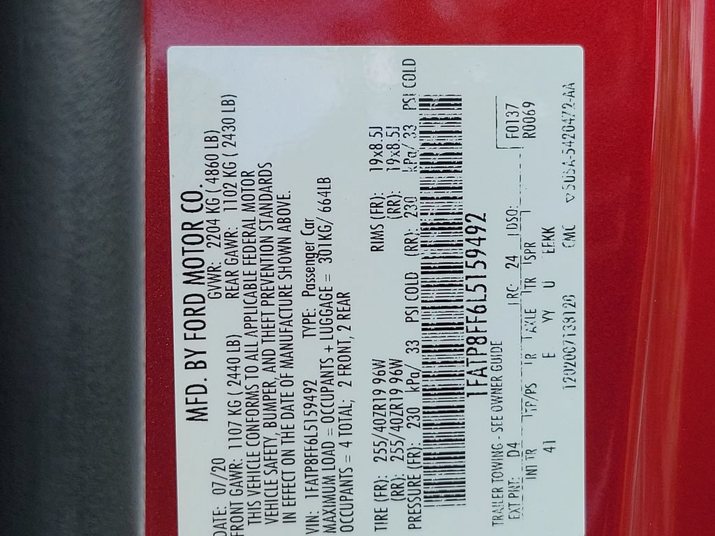 Used 2020 Ford Mustang GT Premium w/ Ford Safe & Smart Package RWD image 25