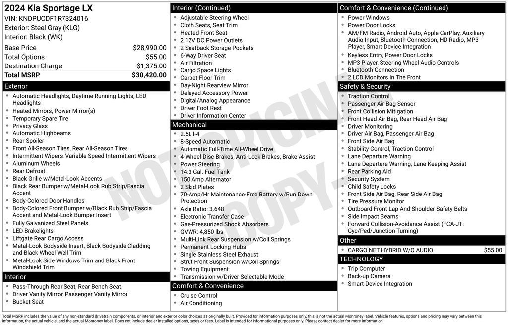 Certified 2024 Kia Sportage LX image 37