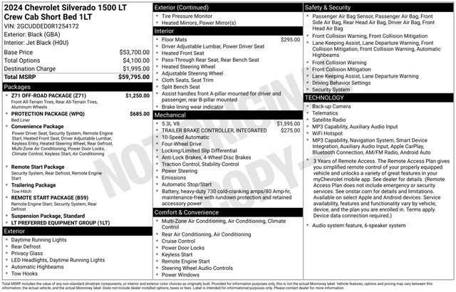 Used 2024 Chevrolet Silverado 1500 LT w/ Z71 Off-Road Package AWD/4WD image 12