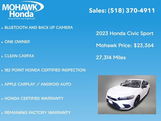 Certified 2023 Honda Civic Sport image 8