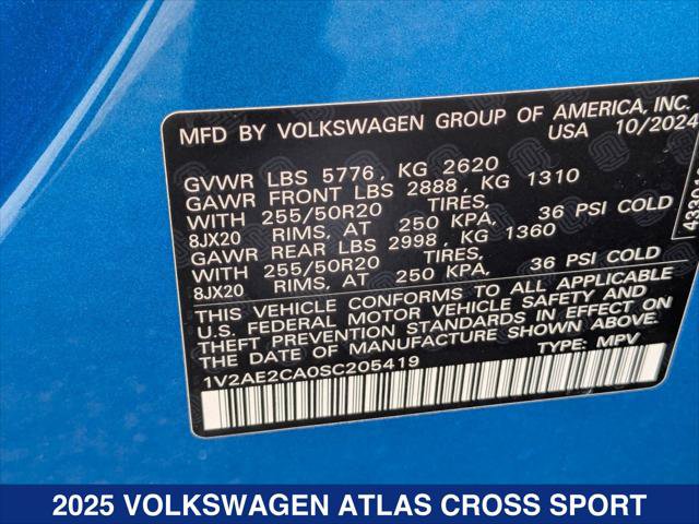Used 2025 Volkswagen Atlas Cross Sport SEL R-Line AWD/4WD image 21