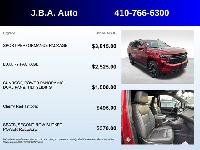 Used 2022 Chevrolet Tahoe RST w/ Sport Performance Package image 5