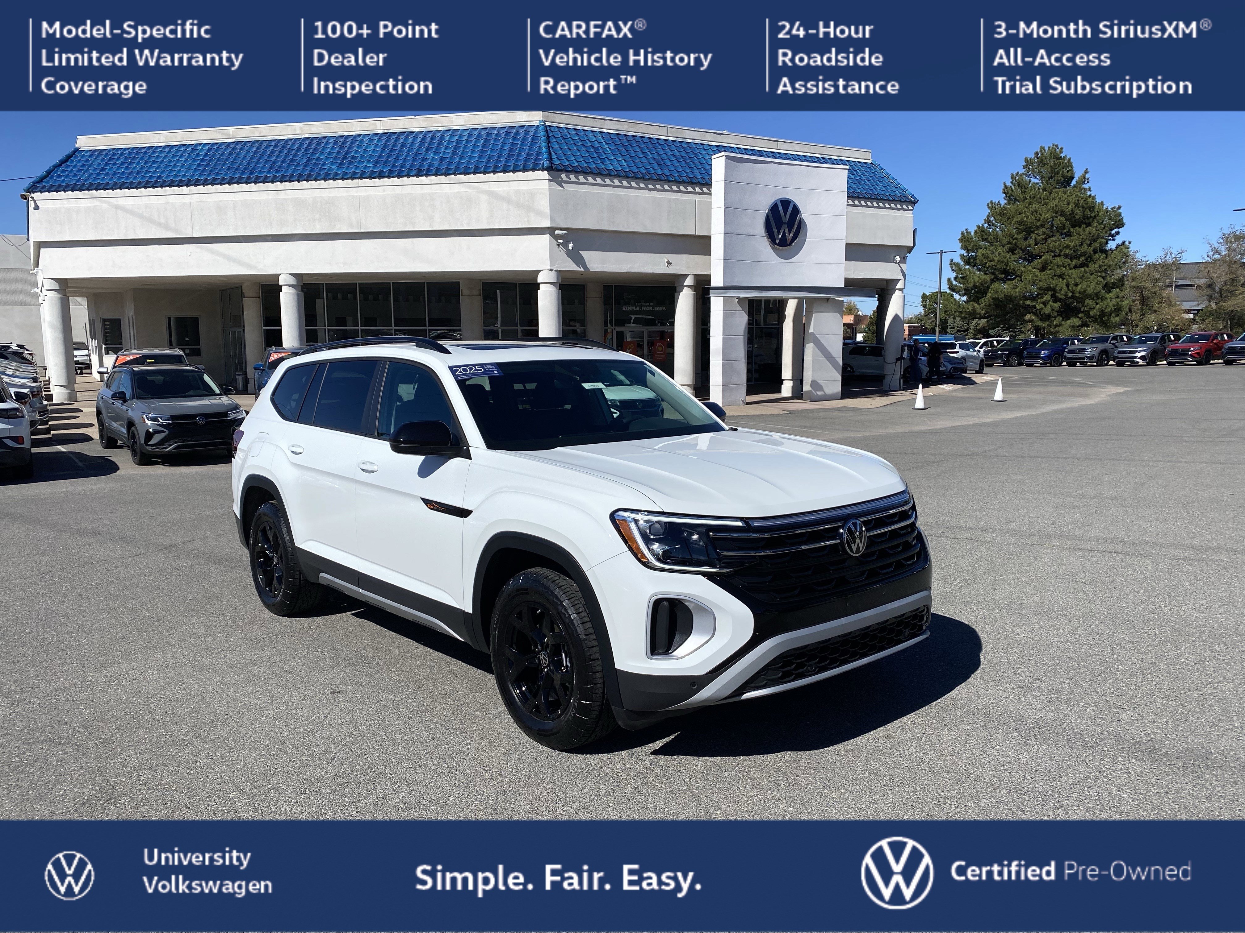 Certified 2025 Volkswagen Atlas Peak Edition SE image 1