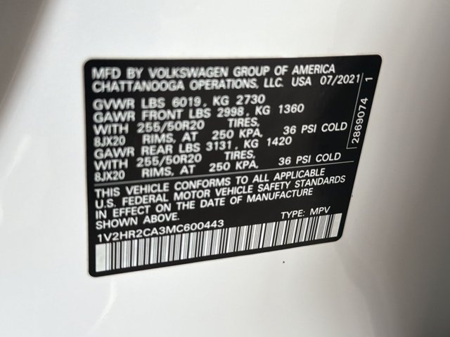Used 2021 Volkswagen Atlas SE AWD/4WD image 27