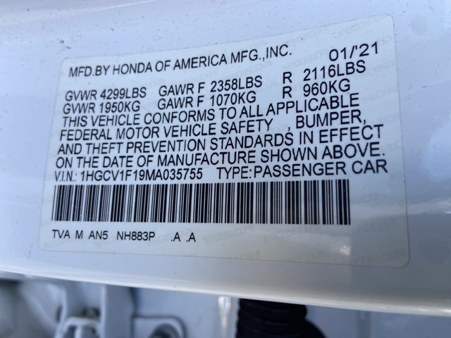 Used 2021 Honda Accord LX image 33
