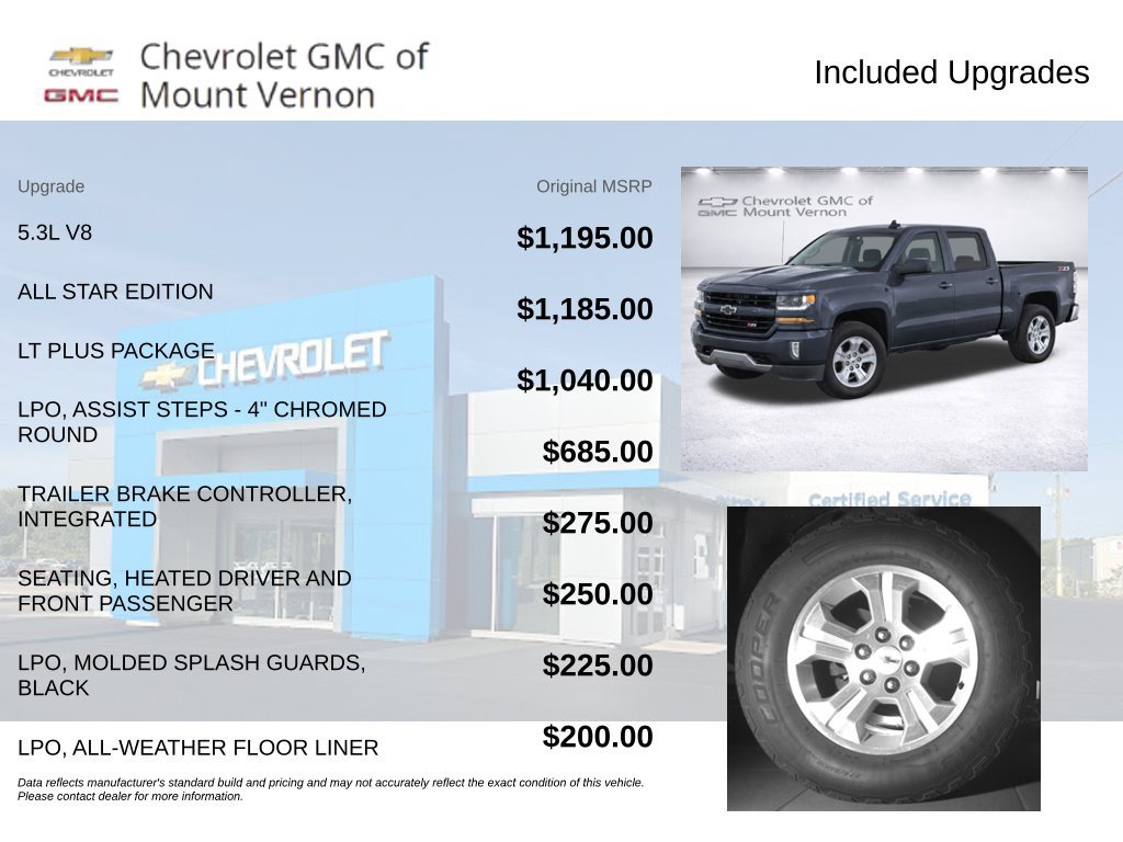 Used 2018 Chevrolet Silverado 1500 LT w/ All Star Edition AWD/4WD image 6