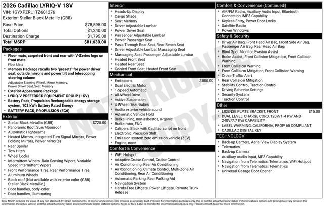New 2026 Cadillac Lyriq V AWD/4WD image 27