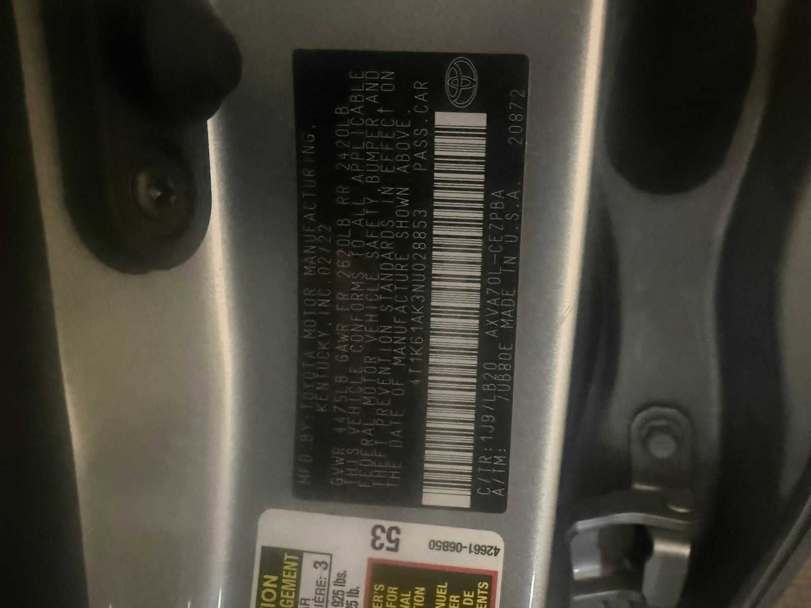 Used 2022 Toyota Camry XSE FWD image 39