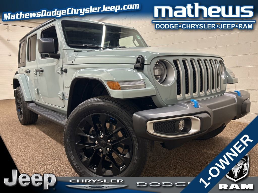 Used 2023 Jeep Wrangler Sahara 4xe w/ Cold Weather Group image 1