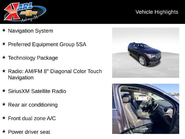 Certified 2018 GMC Acadia Denali w/ Technology Package AWD/4WD image 2