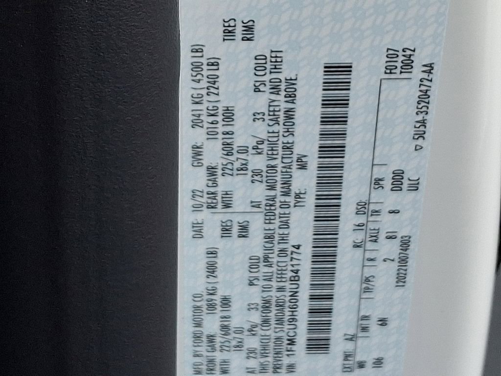 Certified 2022 Ford Escape SEL w/ Technology Package image 27