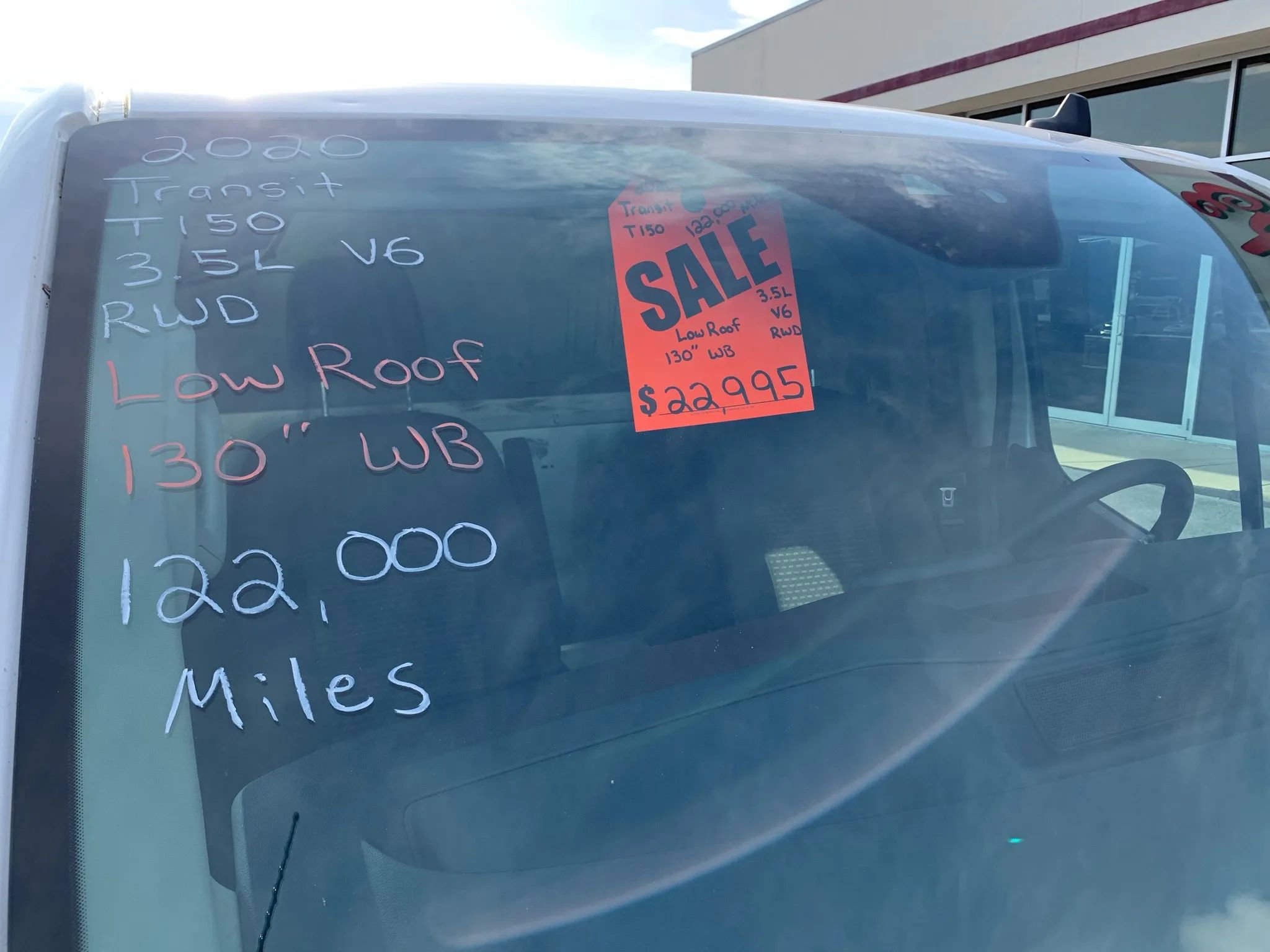 Used 2020 Ford Transit 150 Low Roof w/ Load Area Protection Package RWD image 3