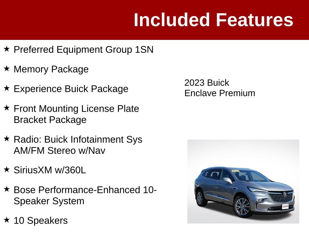 Used 2023 Buick Enclave Premium w/ Experience Buick Package AWD/4WD image 3