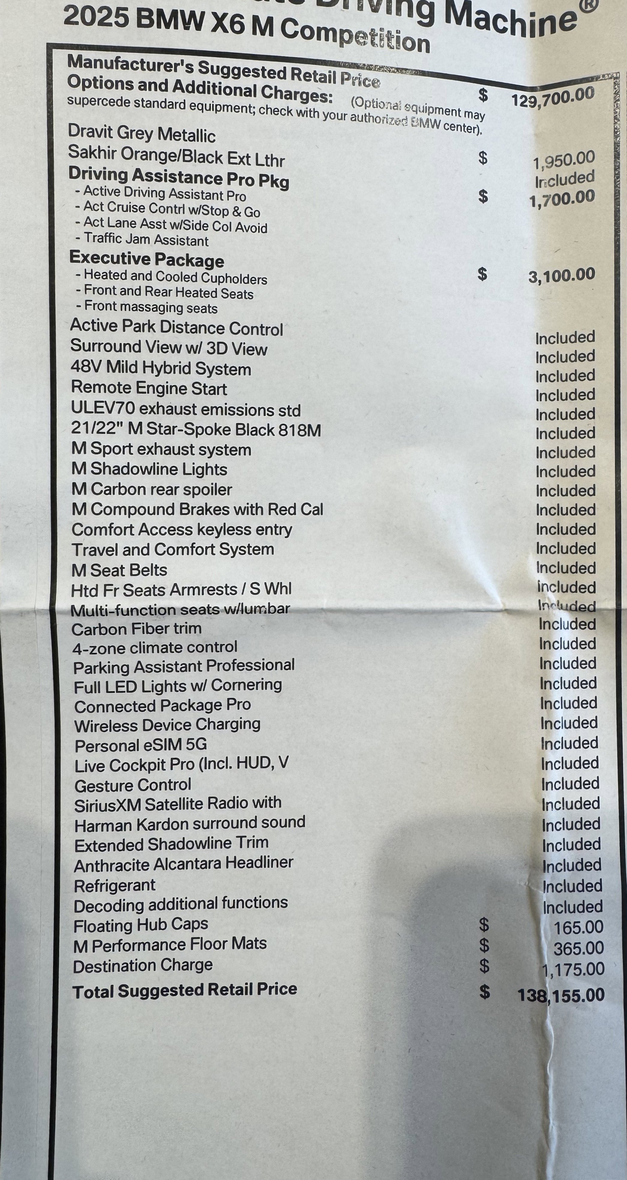 Used 2025 BMW X6 M Competition w/ Executive Package image 29