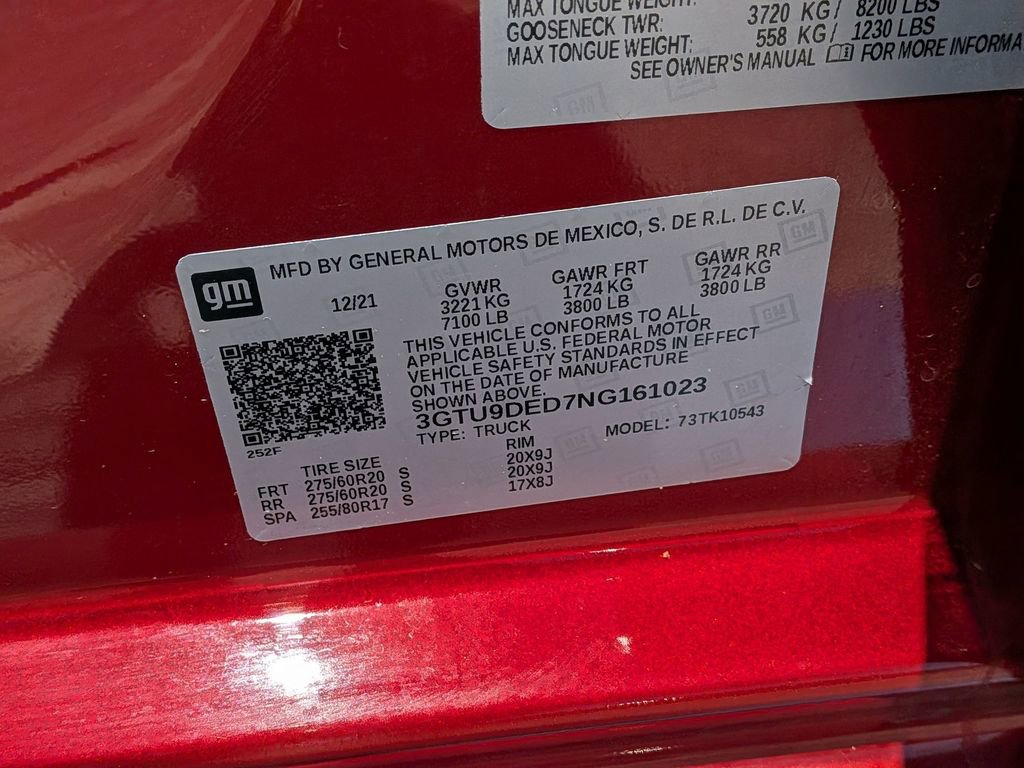Used 2022 GMC Sierra 1500 SLT w/ SLT Premium Plus Package AWD/4WD image 26