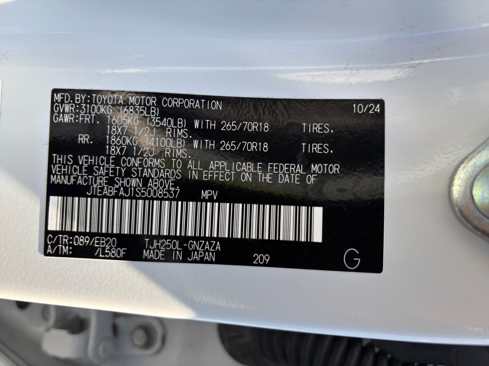Certified 2025 Toyota Land Cruiser AWD/4WD image 32