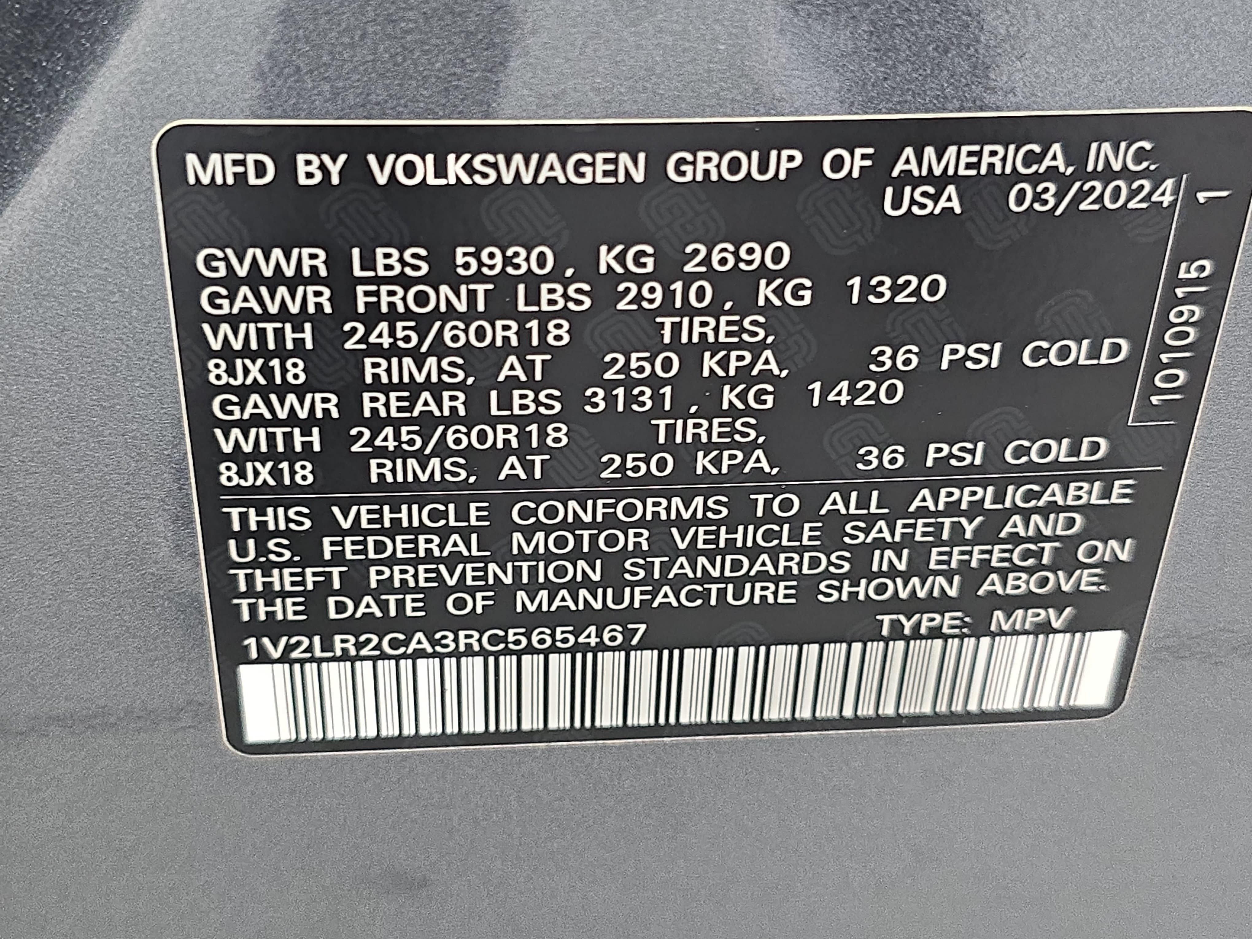 Used 2024 Volkswagen Atlas SE AWD/4WD image 35