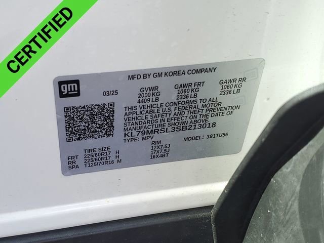 Certified 2025 Chevrolet TrailBlazer LT AWD/4WD image 33