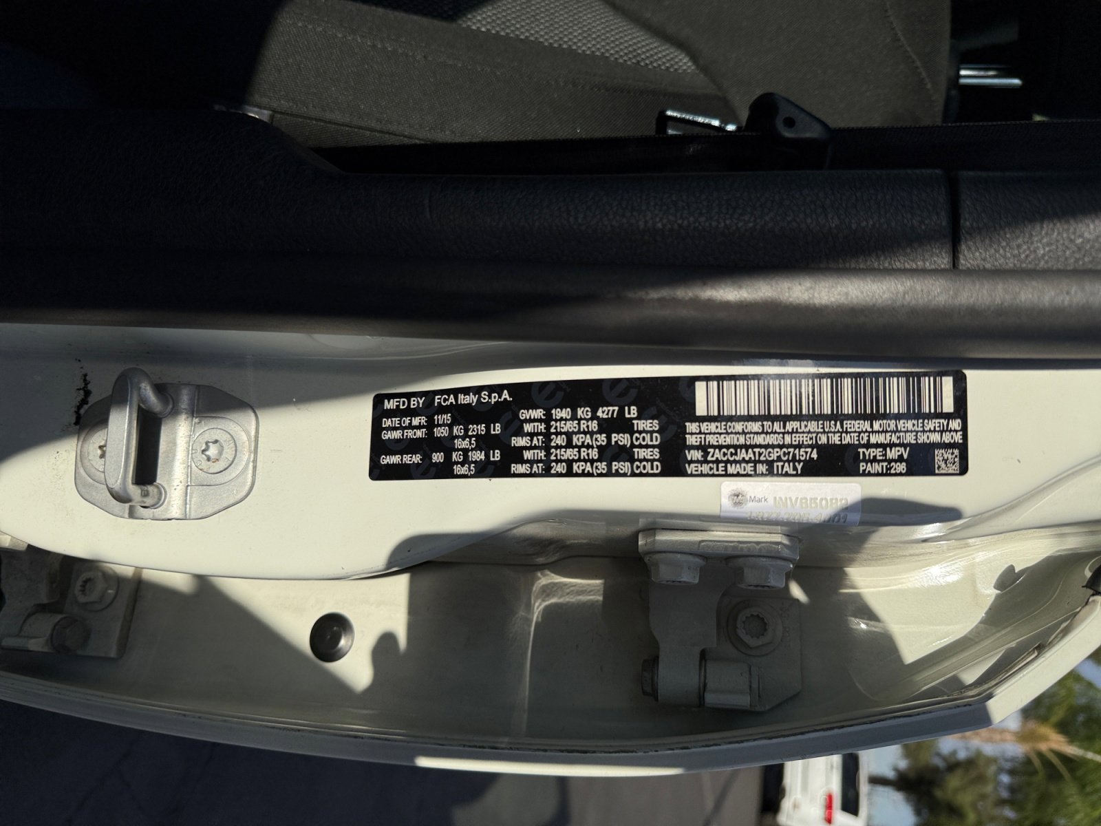 Used 2016 Jeep Renegade Sport w/ Power & Air Group image 25