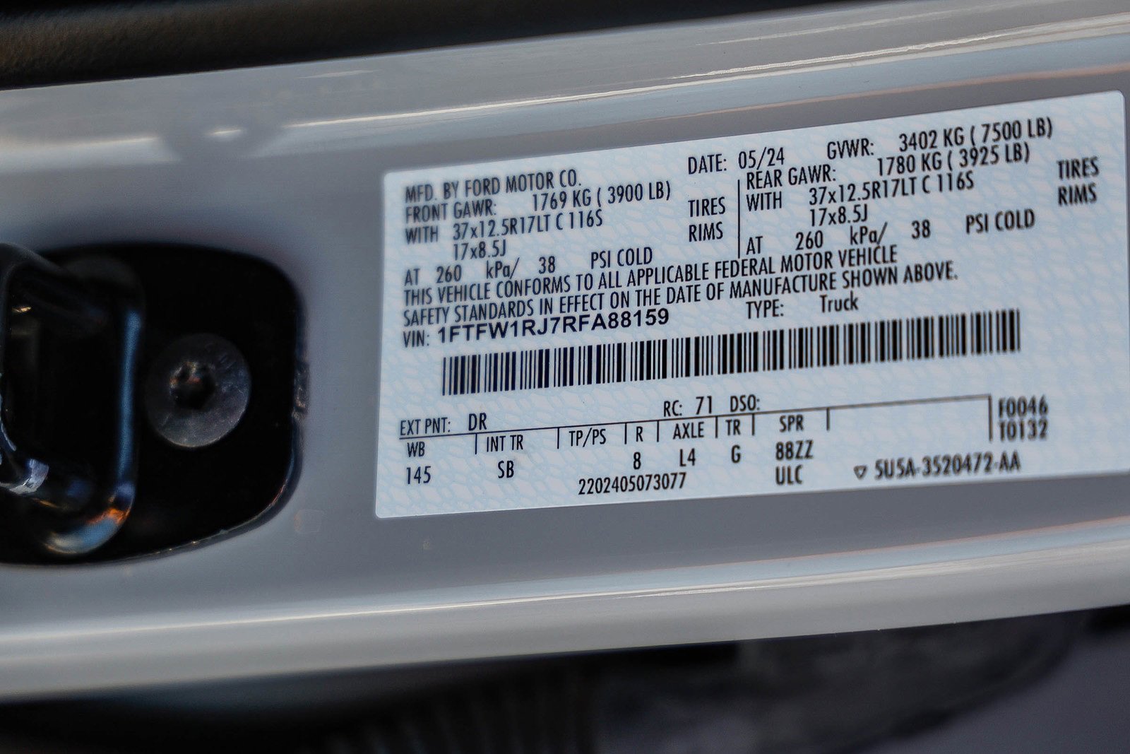 Used 2024 Ford F150 Raptor w/ Equipment Group 803A Raptor R image 28