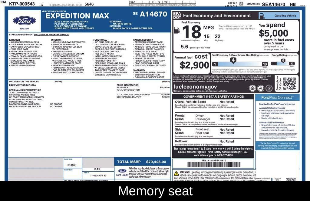 Used 2025 Ford Expedition Max Platinum image 5