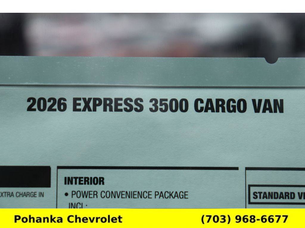 New 2026 Chevrolet Express 3500 RWD image 26