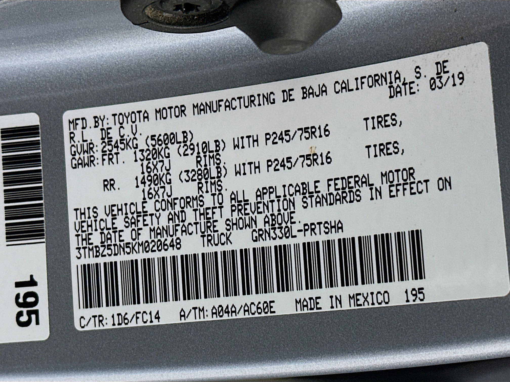 Used 2019 Toyota Tacoma SR5 RWD image 12