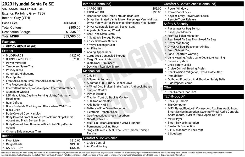 Certified 2023 Hyundai Santa Fe SE AWD/4WD image 4