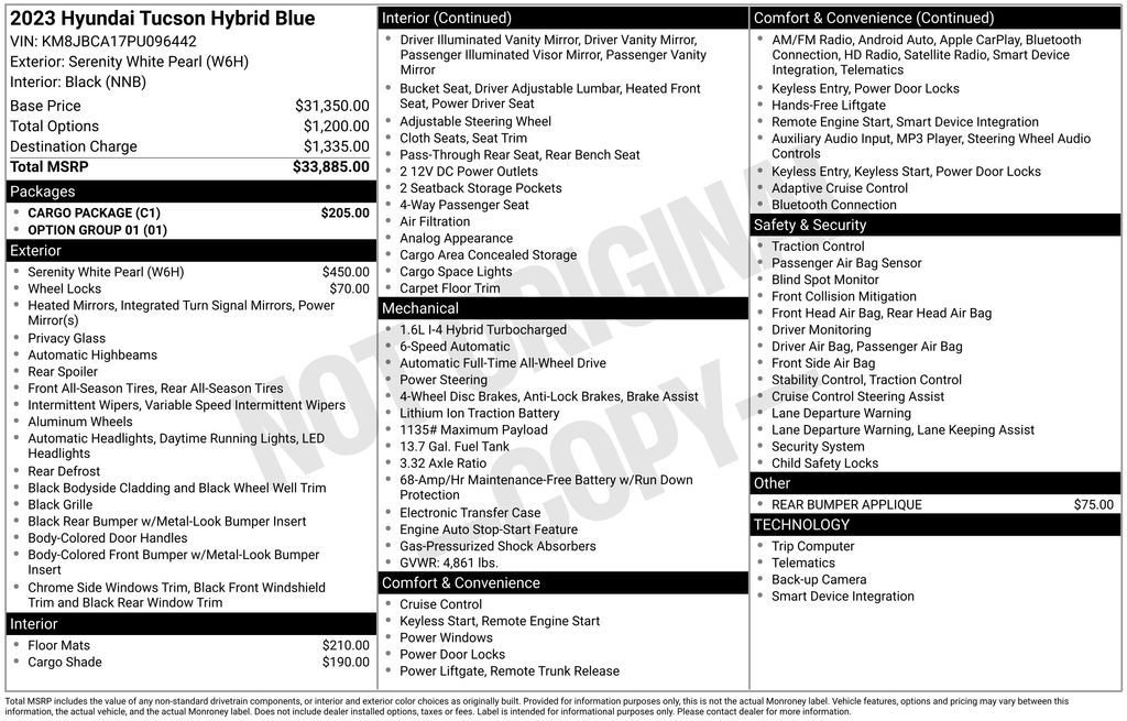 Certified 2023 Hyundai Tucson Blue w/ Cargo Package image 47