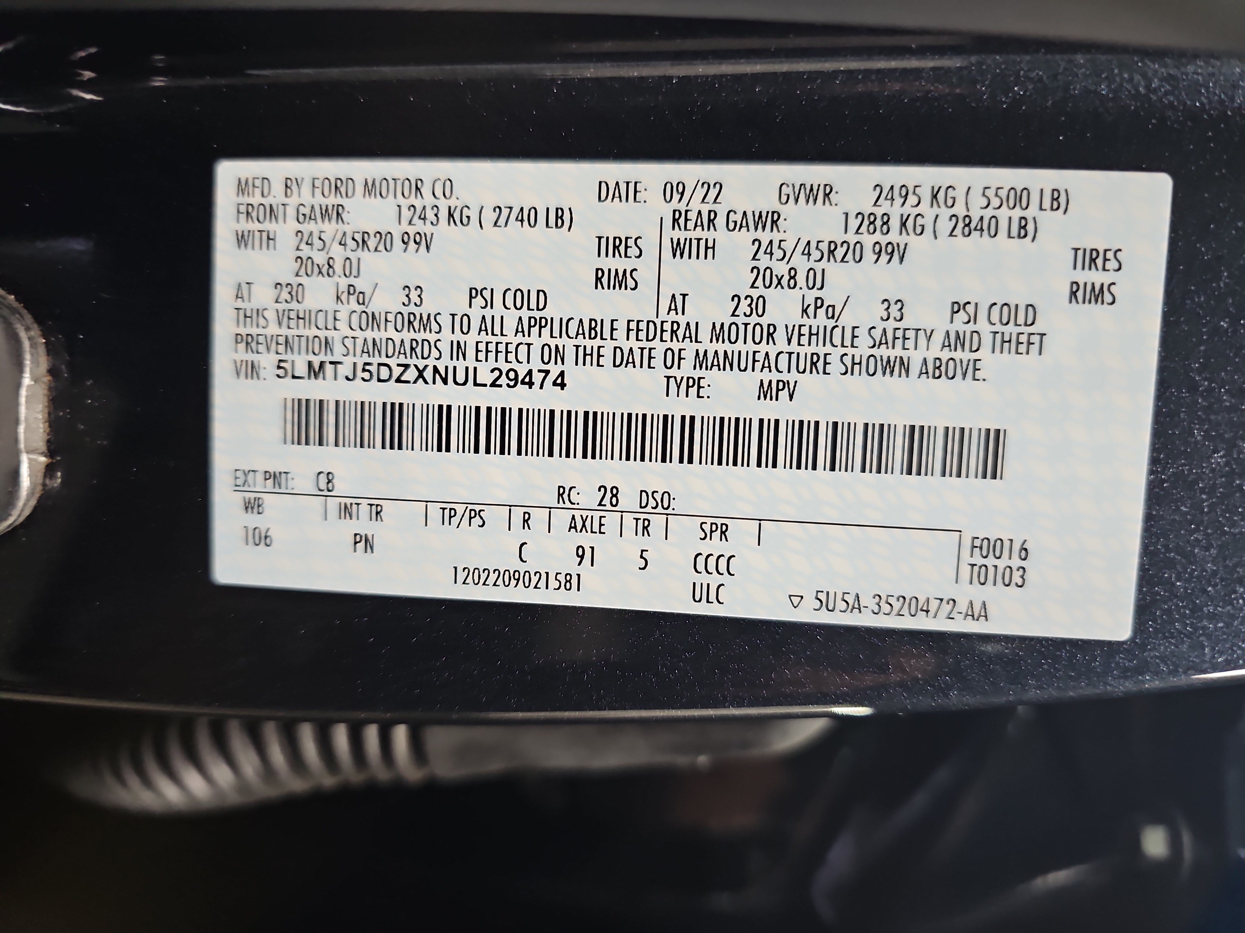 Used 2022 Lincoln Corsair Grand Touring w/ Elements Technology Bundle AWD/4WD image 37