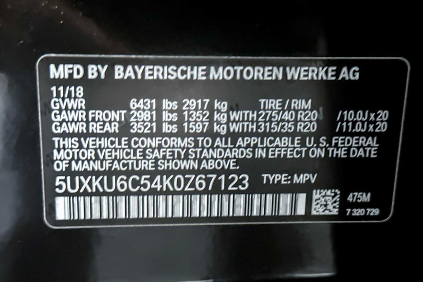 Used 2019 BMW X6 xDrive50i w/ M Sport Package image 30