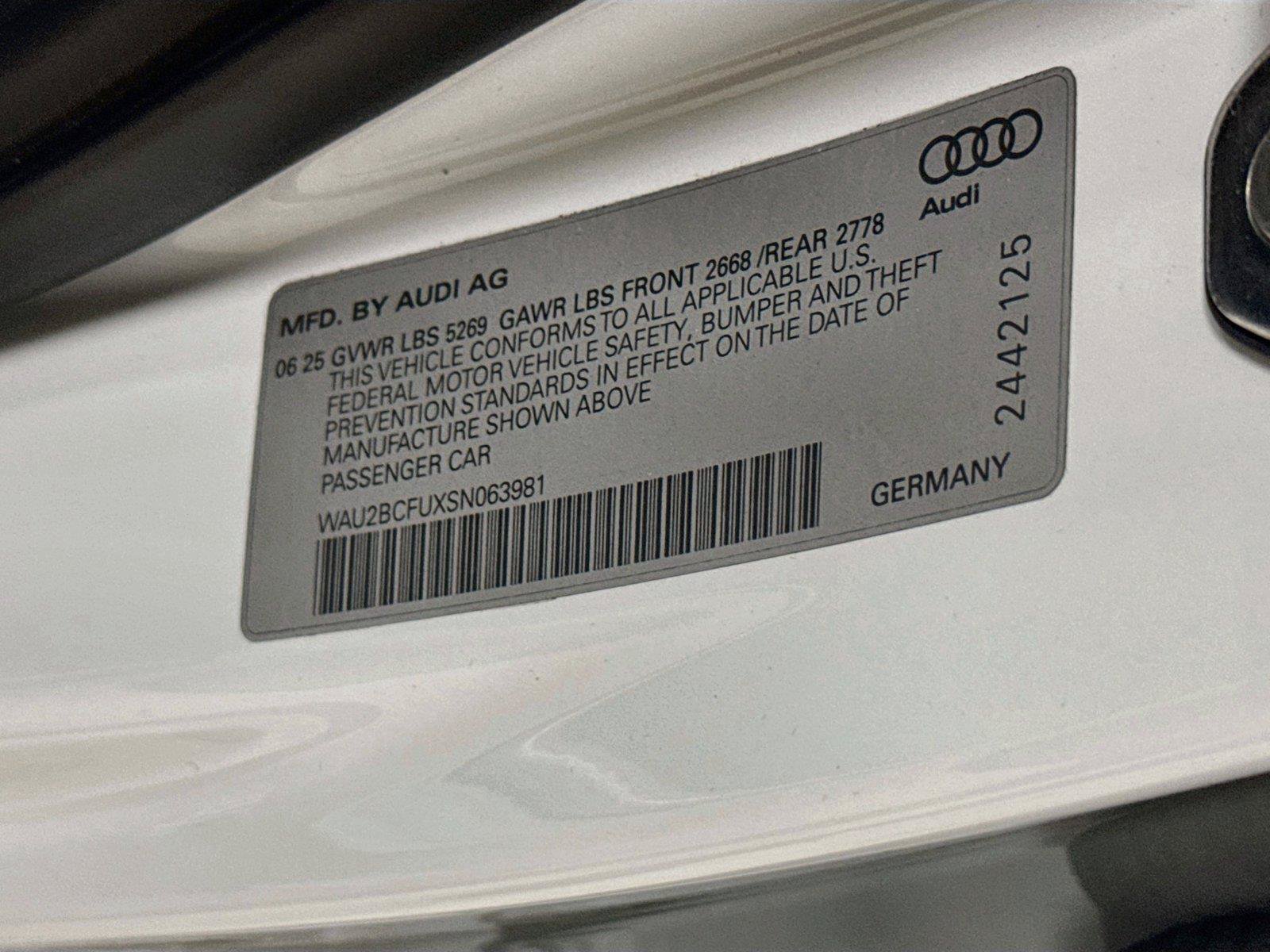 Used 2025 Audi A5 2.0T Premium Plus w/ Premium Plus AWD/4WD image 33