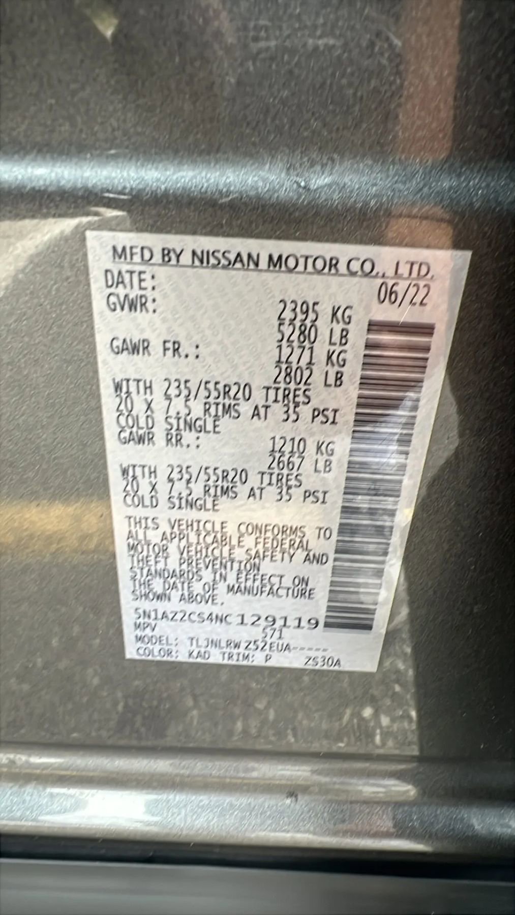 Used 2022 Nissan Murano SL w/ Cargo Package image 32