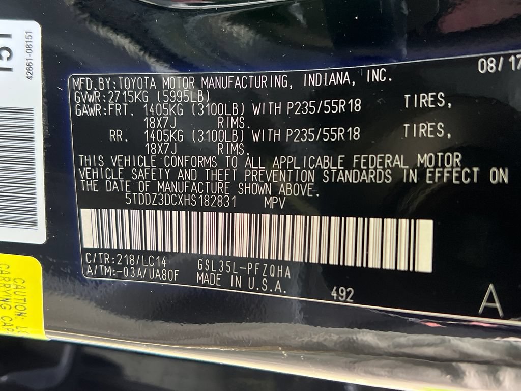 Used 2017 Toyota Sienna XLE Premium AWD/4WD image 29