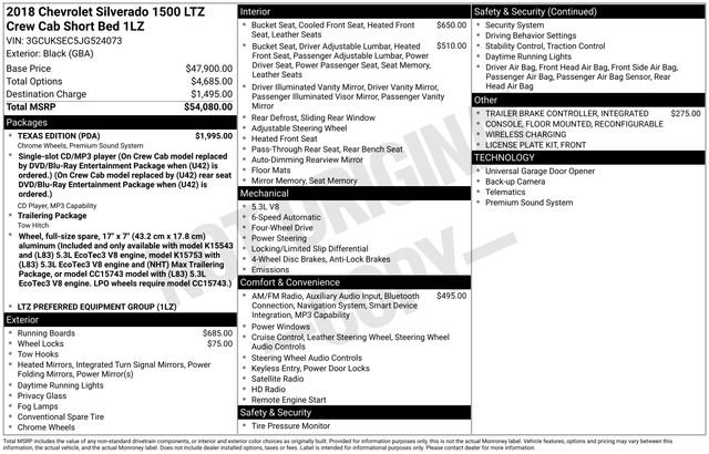 Used 2018 Chevrolet Silverado 1500 LTZ w/ Texas Edition image 11