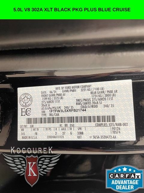 Used 2024 Ford F150 XLT w/ Equipment Group 302A MID AWD/4WD image 26