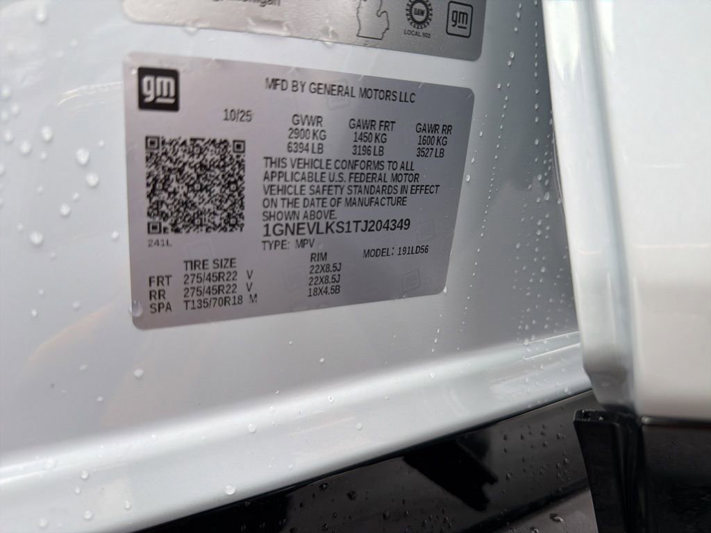 New 2026 Chevrolet Traverse RS w/ LPO, Floor Liner Package image 62