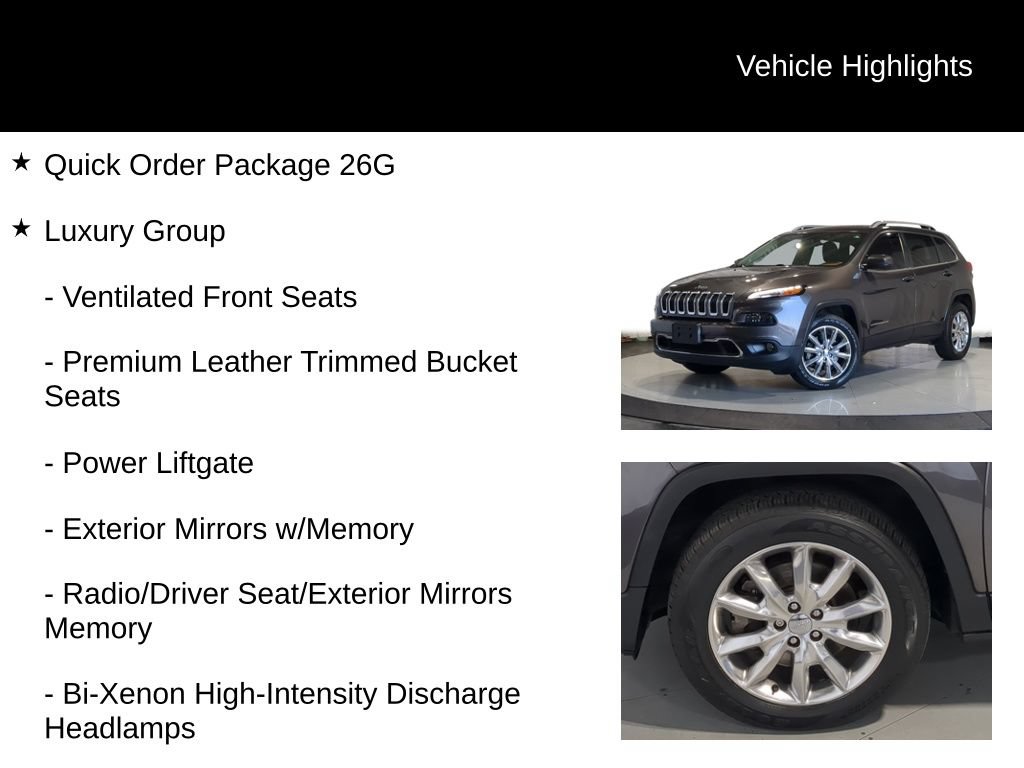 Used 2016 Jeep Cherokee Limited w/ Luxury Group AWD/4WD image 7