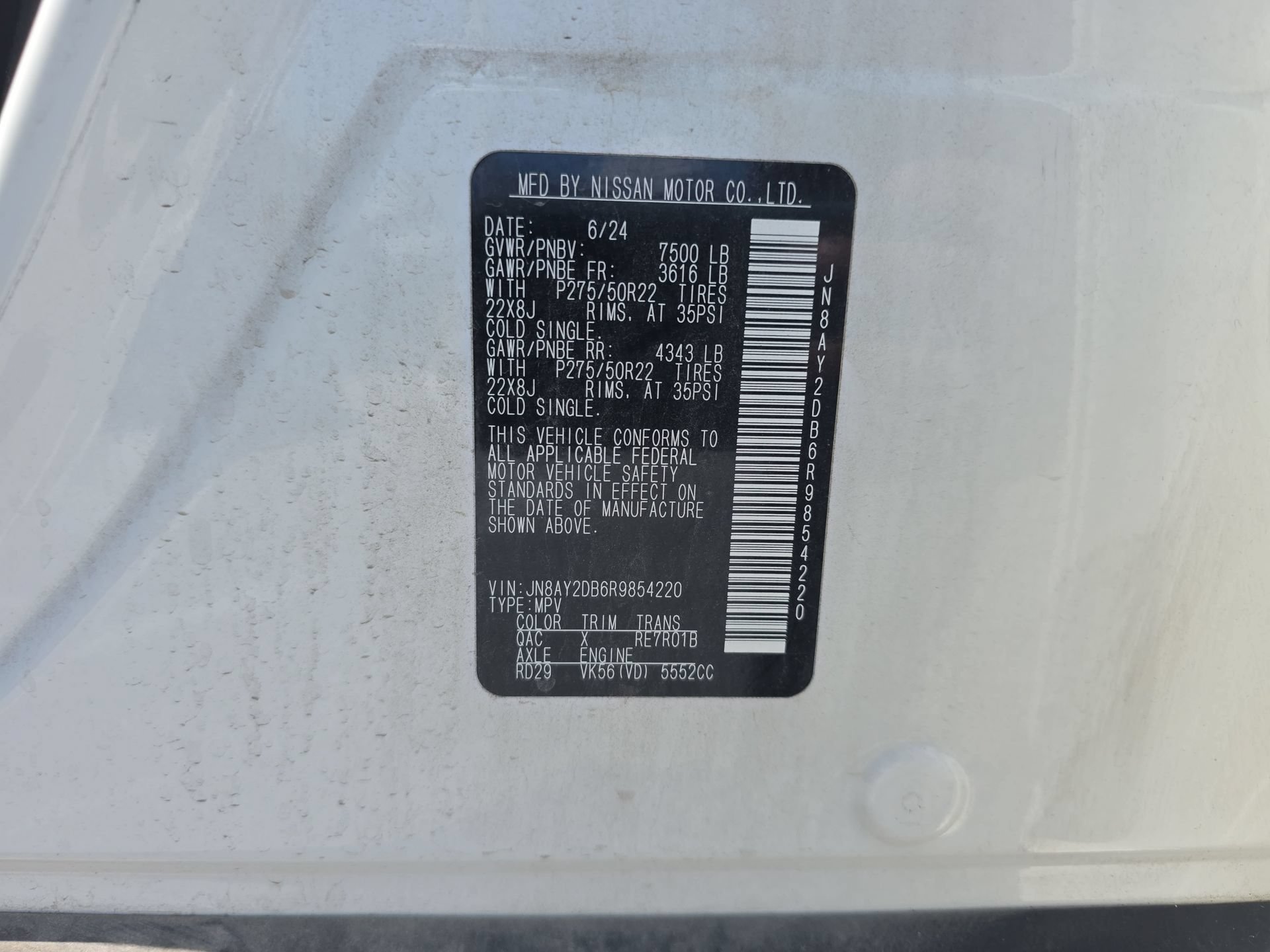 Used 2024 Nissan Armada Platinum w/ Captain's Chairs Package AWD/4WD image 34