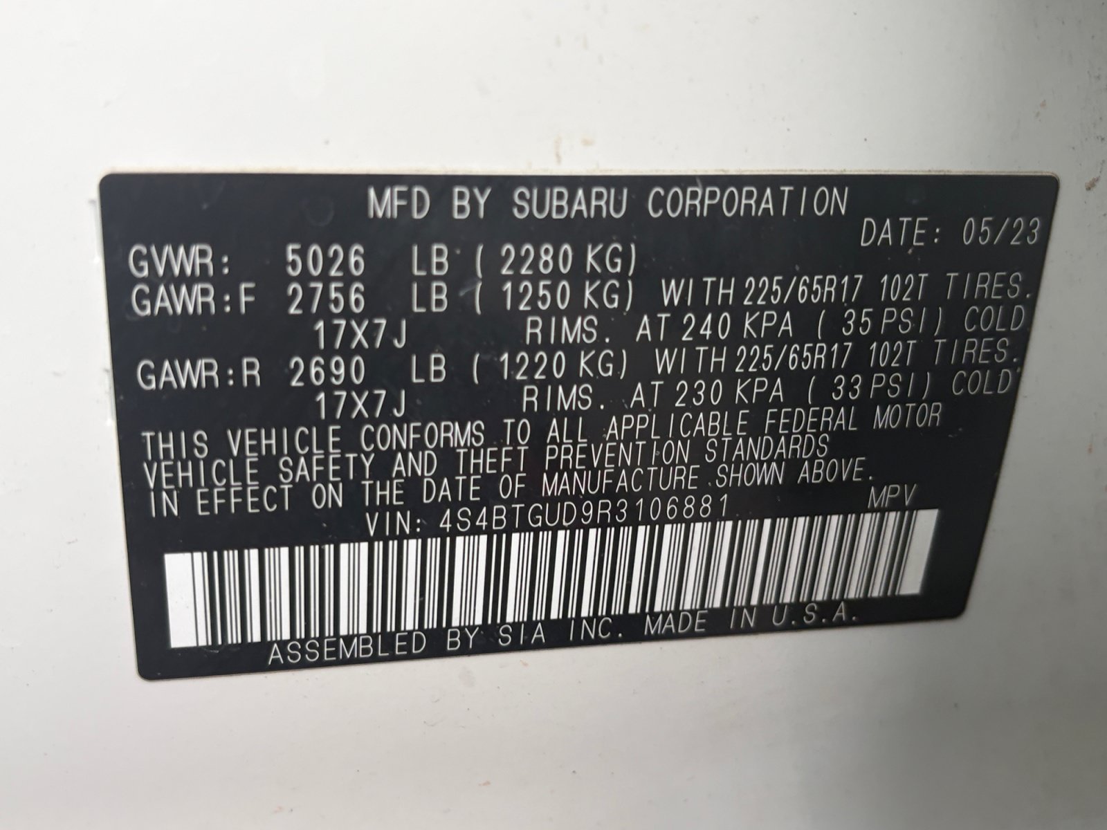 Certified 2024 Subaru Outback Wilderness AWD/4WD image 34