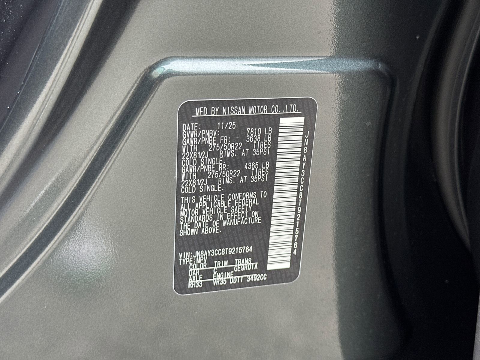 New 2026 Nissan Armada Platinum Reserve image 40