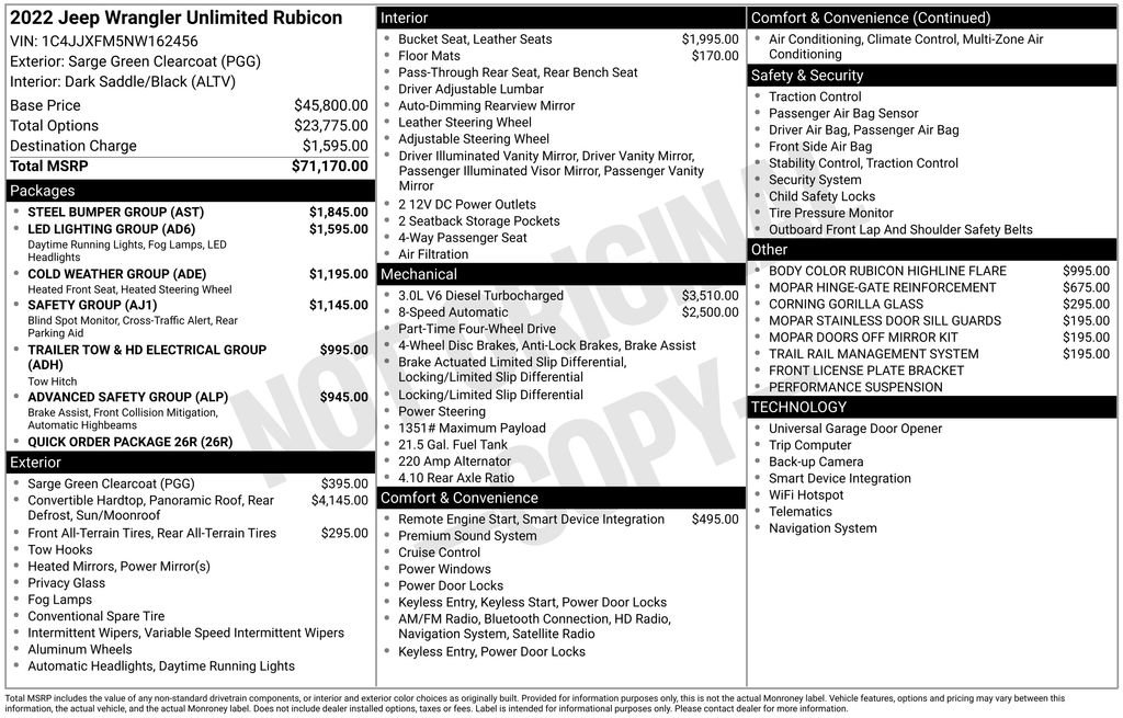 Used 2022 Jeep Wrangler Unlimited Rubicon w/ Steel Bumper Group image 11