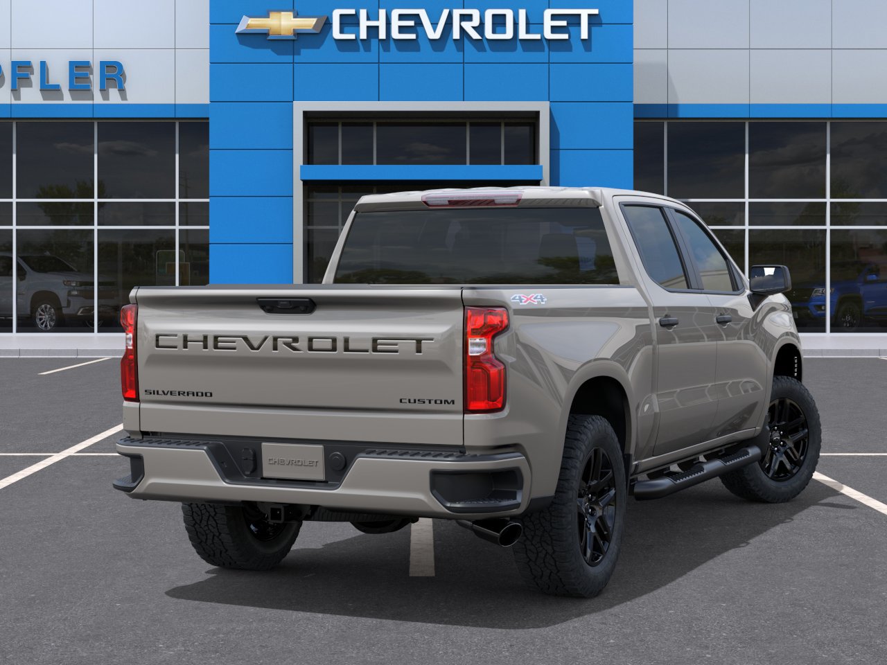 New 2026 Chevrolet Silverado 1500 Custom w/ Turbomax Blackout Package AWD/4WD image 4