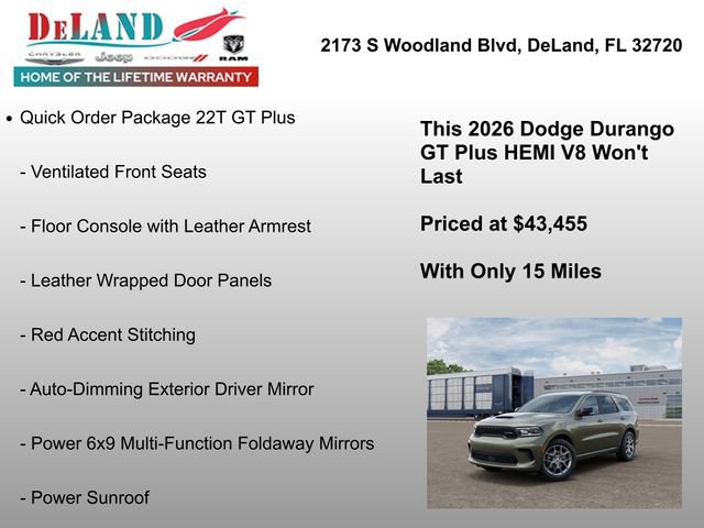 New 2026 Dodge Durango GT image 7