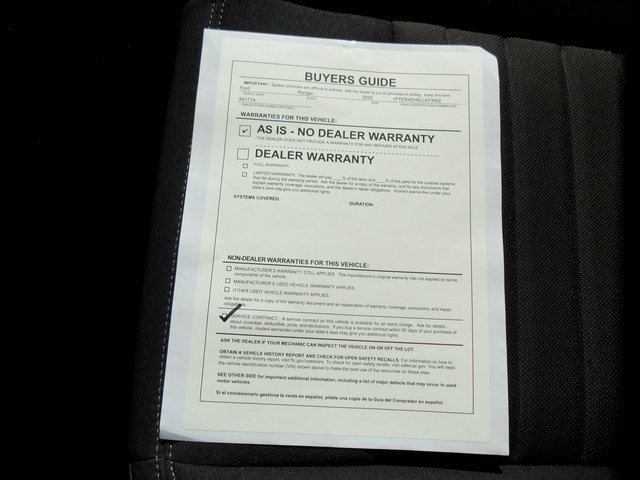 Used 2020 Ford Ranger XLT w/ Equipment Group 301A Mid image 35