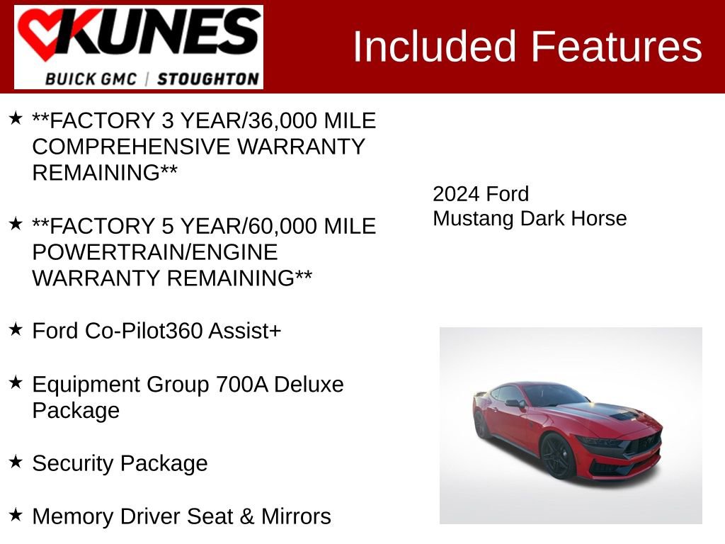 Used 2024 Ford Mustang Dark Horse image 3